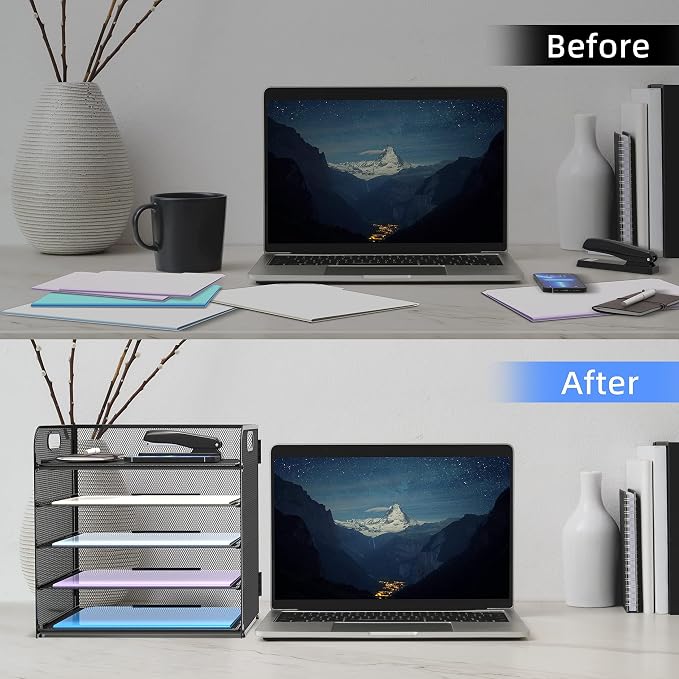 2 Pack 5-Tier Desk Organizer - Image 4