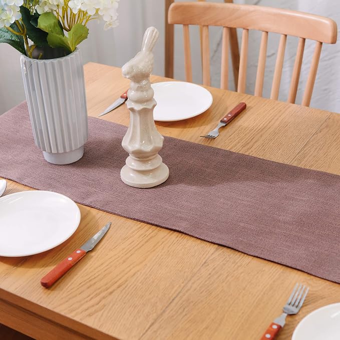 2 Piece Fabric in 1 Dining Table Runner 12 x 90 inches Living Room Dinner - Image 4