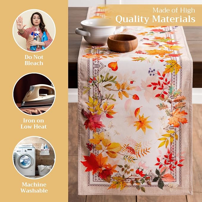 Maison d' Hermine Table Runner 100% Cotton 14.50" x 108" | Table Runners 108 - Image 3