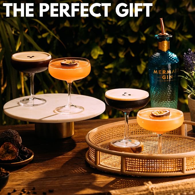 VEMACITY - Elegant Espresso Martini Glasses Set of 4 - Classic Coupe Glasses - Image 2