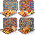 4 Pieces Bohemian Serving Trays by Tiangrid