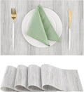 Leetaltree Lightsteel Black Placemats Set of 4 by Leetaltree-ArtatEveryTable