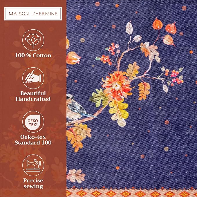 Maison d' Hermine Placemats Set of 4 Reusable 100% Cotton | Cloth Place Mats - Image 2