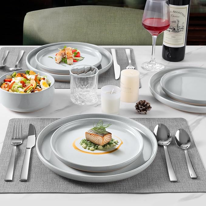 LIANYU Ceramic Dinnerware Dish Sets, Plates and Bowls Sets - Image 4