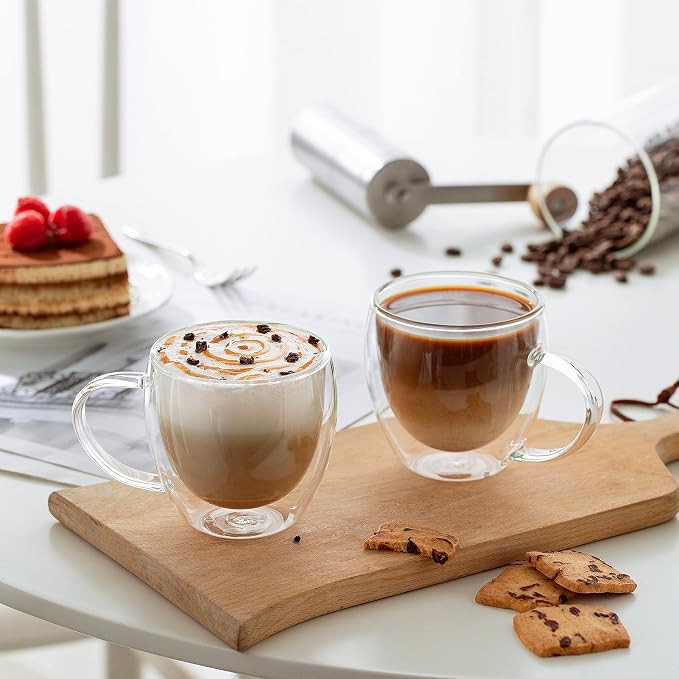 CNGLASS Double Wall Glass Coffee Mugs - Image 3