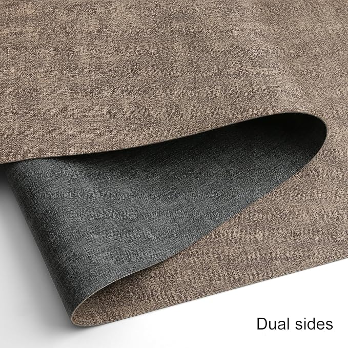 Table Runners 94 Inch Long, Dual-Sided Faux Leather Table Runner | Waterproof - Image 2