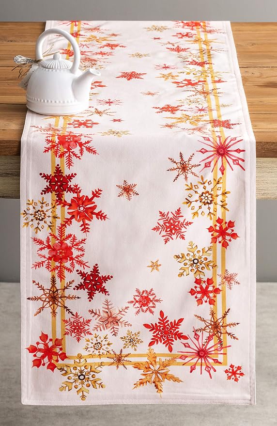 Maison d' Hermine Table Runner 100% Cotton 14.50" x 72" | Table Runners 72 - Image 9