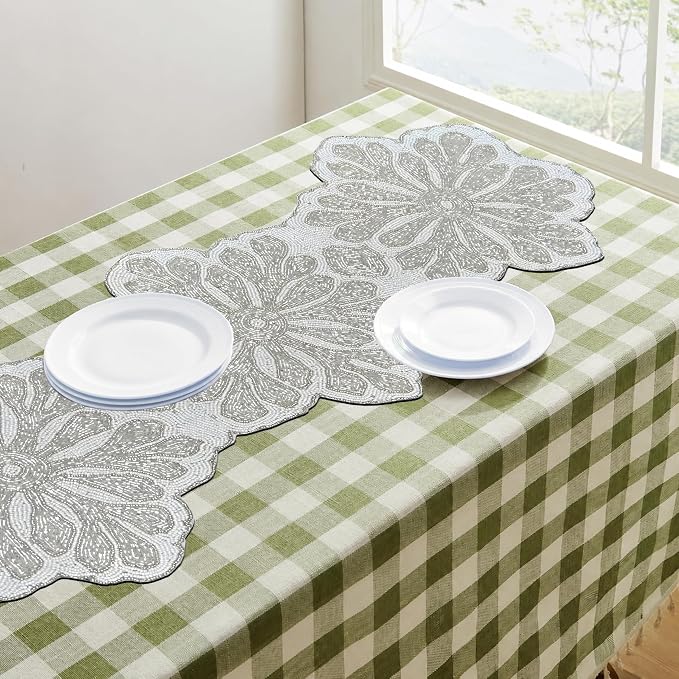 Beaded Table Runner 13 x 36 Inch - Image 3