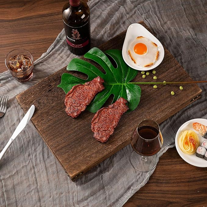 Rustic Wooden Serving Trays - Image 7