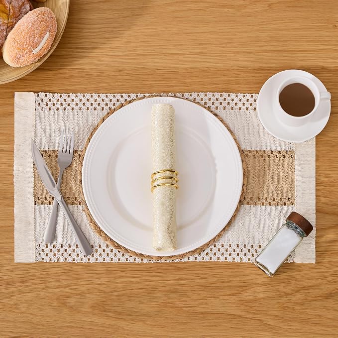 Handmade Boho Placemats Set of 6 - Image 7