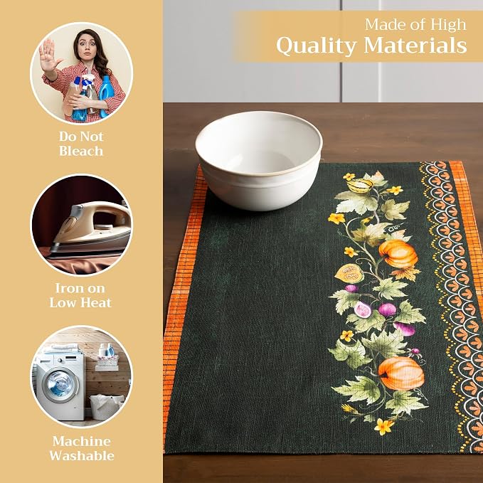 Maison d' Hermine Placemats Set of 4 Reusable 100% Cotton | Cloth Place Mats - Image 3
