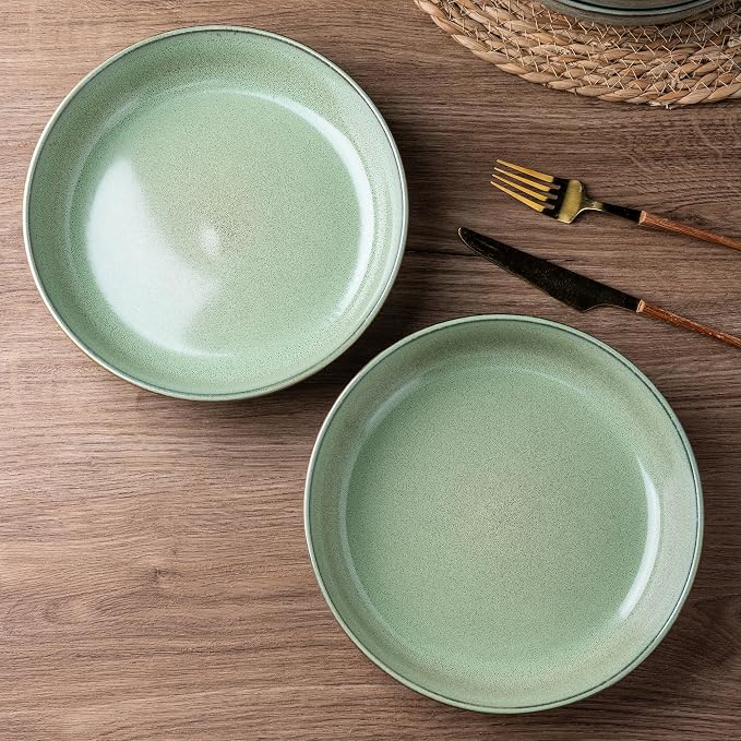 GBhome 8.75'' Large Ceramic Pasta Bowls, 38oz Stoneware Pasta Serving Bowls Set - Image 3