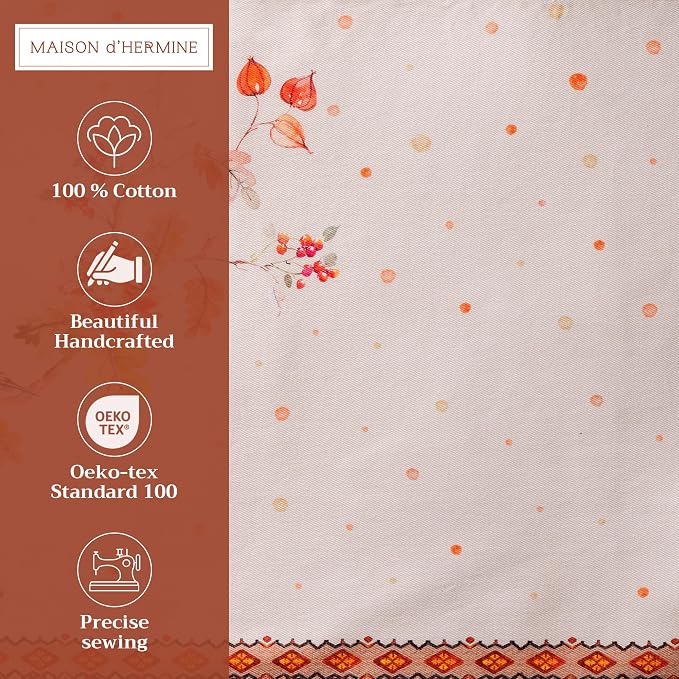 Maison d' Hermine Placemats Set of 4 Reusable 100% Cotton | Cloth Place Mats - Image 2