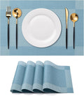 Placemats Set of 4 Washable Indoor | Outdoor Vinyl Place Mats by CADONO