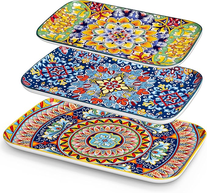 vancasso Serving Platters Set of 3, Microwave & Dishwasher Safe by vancasso