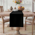 MEANMOY Black Table Runner 90 Inches Long Waterproof Washable Table Runners | by MEANMOY