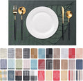 Placemats Set of 6 Washable Indoor | Outdoor Vinyl Place Mats by CADONO