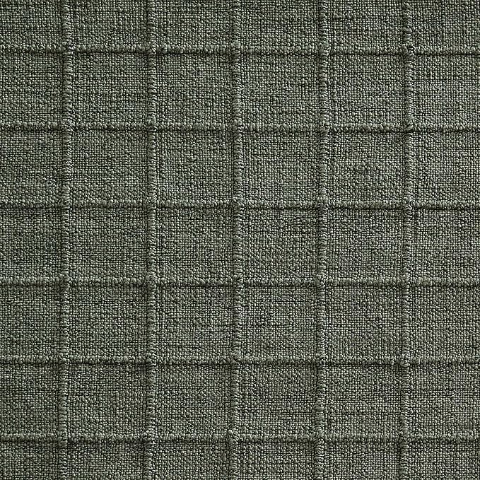 Artisanal Grid Linen Table Runner, 13x48 Inches Army Green | Heavy Textured - Image 7