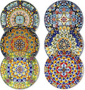 vancasso Salad Plates Set of 6, 8.5 Inch Ceramic, Microwave Safe | Dessert and by vancasso