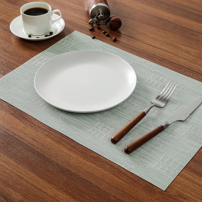 Leetaltree Mint Cream Placemats Set of 8 - Image 7