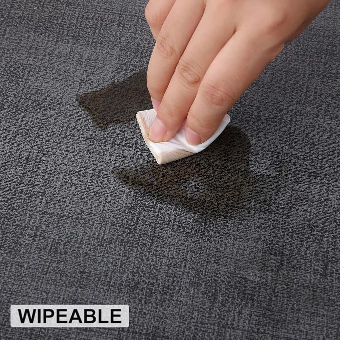 Faux Leather Heat Resistant Placemats 4 Packs, Waterproof Wipeable Dining PU - Image 5