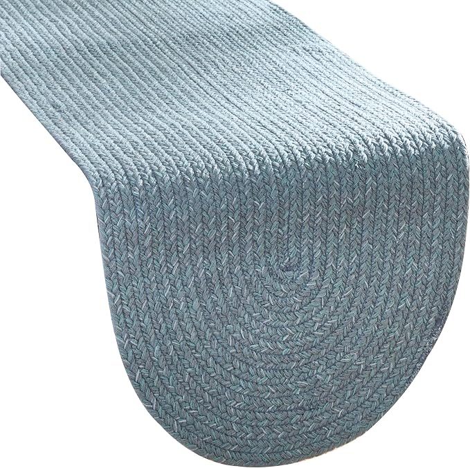 Park Designs Spice Island Table Runner 15" x 54", Braided Blue | Cotton | by ParkDesigns