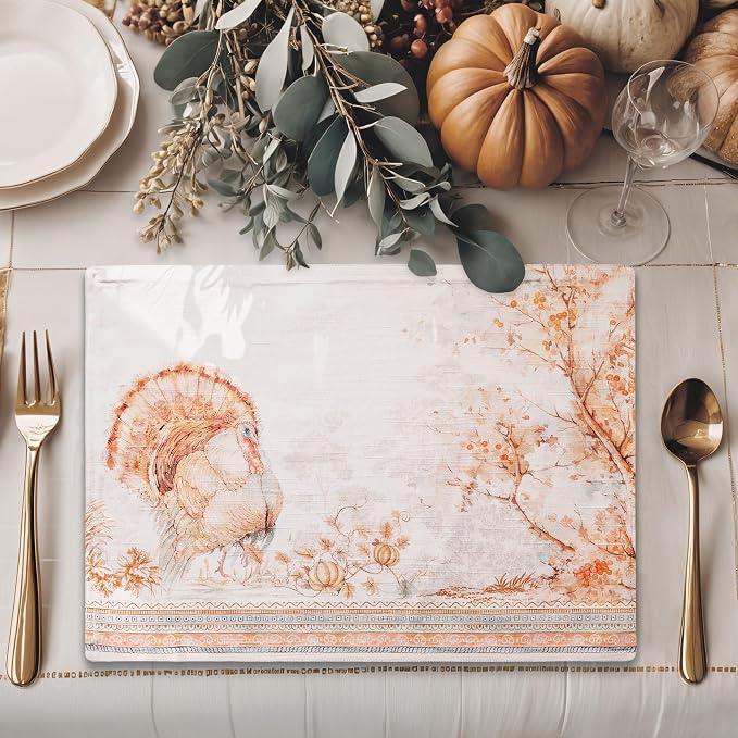 Maison d' Hermine Placemats Set of 4 Reusable 100% Cotton | Cloth Place Mats - Image 6