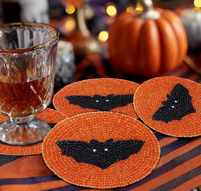 COTTON CRAFT Halloween Beaded Coasters - Image 2