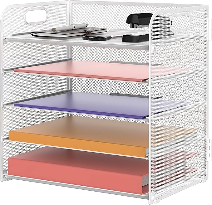 5 Trays Paper Organizer Letter Tray by SUPEASY