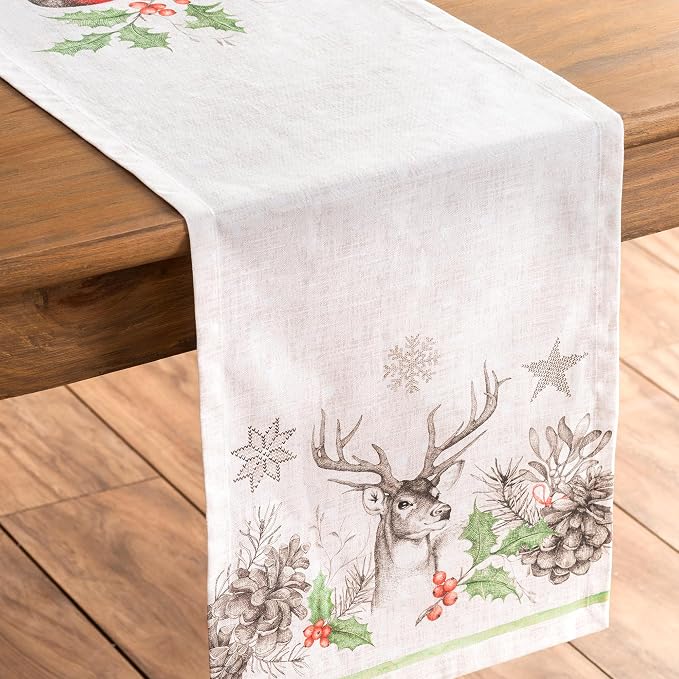 Maison d' Hermine Table Runner 100% Cotton 14.50" x 108" | Table Runners 108 - Image 9
