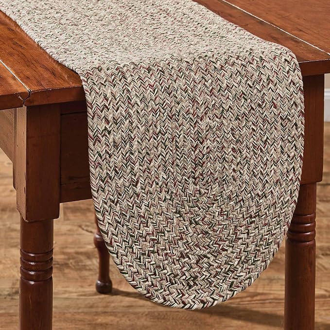 Park Designs Spice Bin Table Runner 15" x 54", Ginger Braided | Cotton | by ParkDesigns