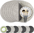 Fyvva Placemats Set of 8, Stain & Scratch Resistant, by Fyvva