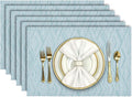 Aofmee Placemats Set of 6, Heat Resistant Place Mats, Washable Durable PVC by Aofmee
