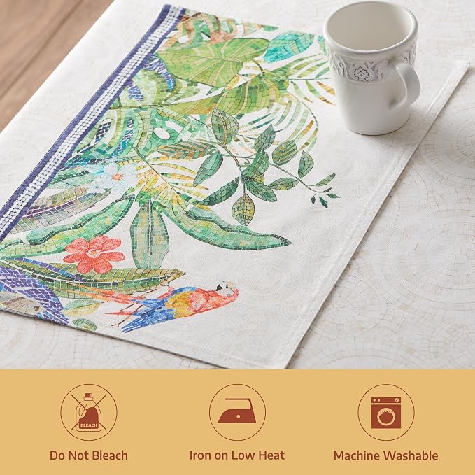 Maison d' Hermine Placemats Set of 4 Reusable 100% Combed Cotton | Cloth Place - Image 8