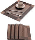 Table Placemats Dining Table Place Mats Set of 4 Heat Resistant Insulation by Yiaizhuo