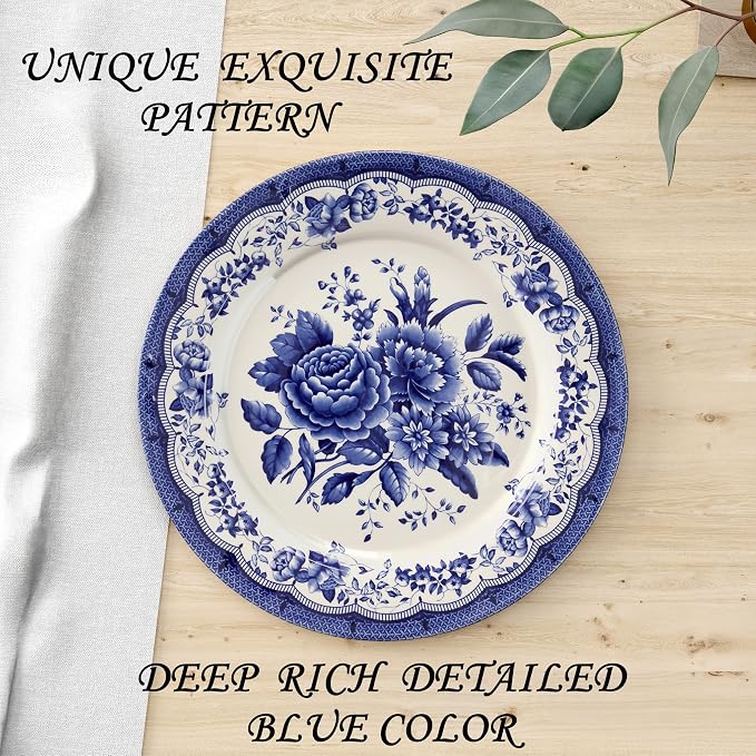 Tudor Royal 24-Piece Porcelain Round Dinnerware Set, Service - Image 9