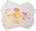 Maison d' Hermine Placemats Set of 4 Reusable 100% Combed Cotton | Cloth Place by MaisondHermine
