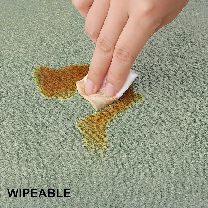 Faux Leather Heat Resistant Placemats 8 Packs, Waterproof Wipeable Dining PU - Image 5