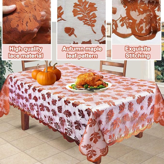 Thanksgiving Tablecloth 60 × 104 Inch - Image 4