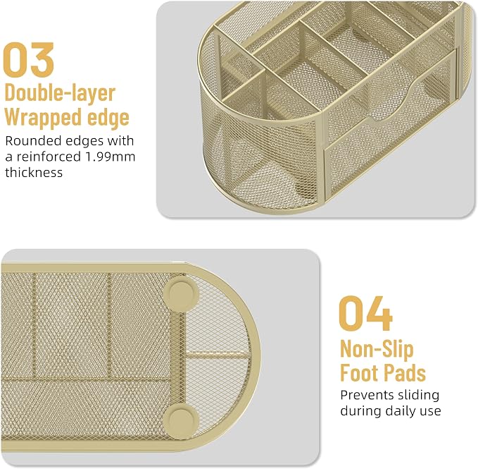 Mesh Desk Organizer, Desk Accessories & Workspace Organizers - Image 6