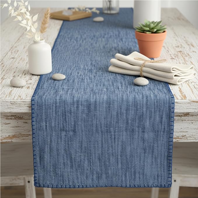 Coffee Table Runner Modern Kitchen Cotton Table Cloth Strip by OveeshaHomeDecor
