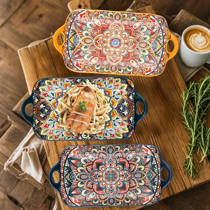 Boho Ceramic Serving Platters - Image 2
