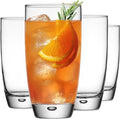 Glaver's Highball Glasses Set Of 4, 16 Oz. Drinking Glasses, Unique Water Glass by Glavers
