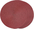 FunWheat Round Braided Placemats Set of 6 Table Mats by FunWheat