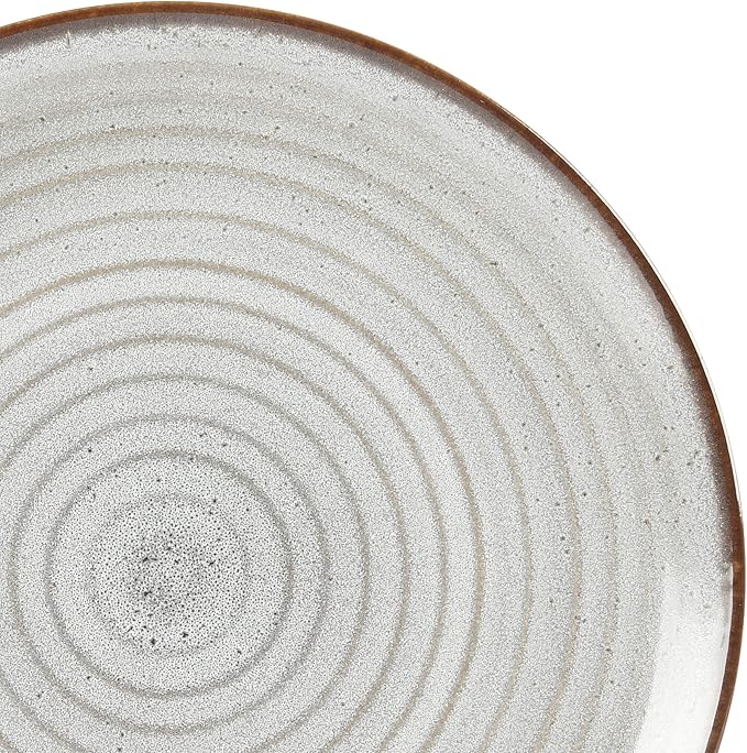 Gibson Elite Dreamweaver Double Bowl Terracotta Reactive Dinnerware Set - Image 6