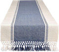 DII Dobby Stripe Woven Table Runner, 13x108 French Blue by DII