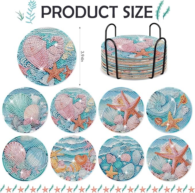 Ocean Diamond Painting Coasters - Image 2