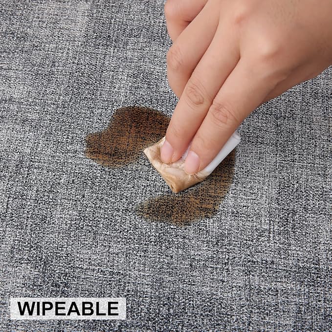 Faux Leather Heat Resistant Placemats 4 Packs, Waterproof Wipeable Dining PU - Image 5