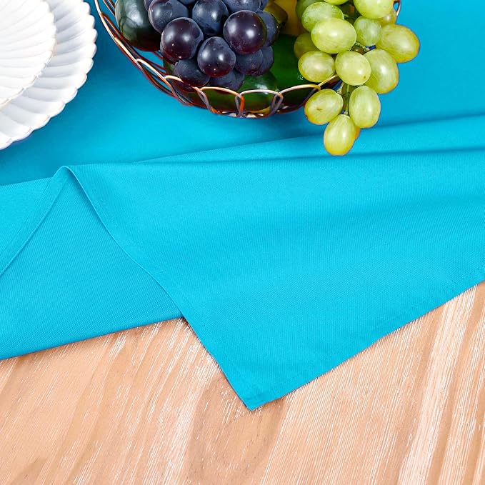 MEANMOY Teal Table Runner 60 Inches Long Waterproof Table Runners | Washable - Image 5