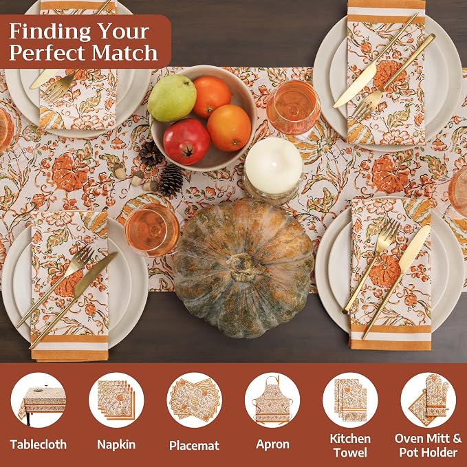 Maison d' Hermine Table Runner 100% Cotton 14.50" x 108" | Table Runners 108 - Image 4